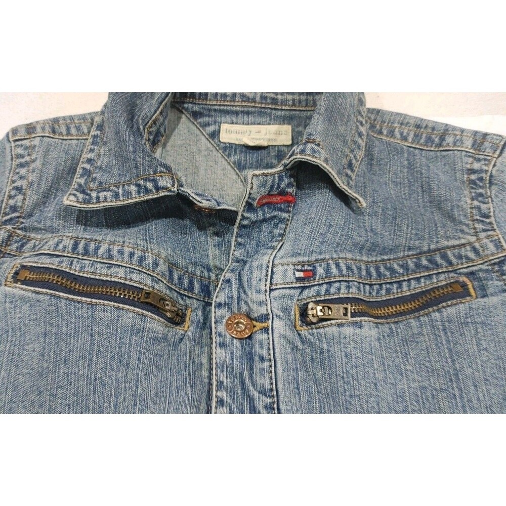 Tommy Hilfiger Girl's Denim Jean Jacket - Size Medium - Picture 2 of 6